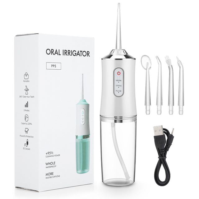 Waterproof Irrigator Dental Cleaner – Portable Oral Water Flosser