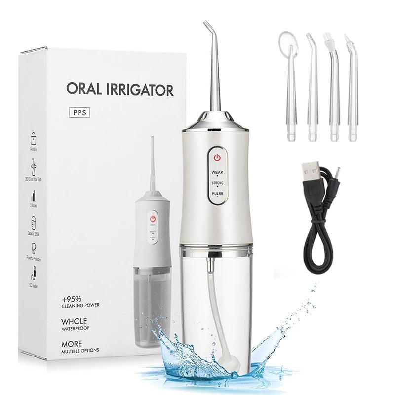 Waterproof Irrigator Dental Cleaner – Portable Oral Water Flosser