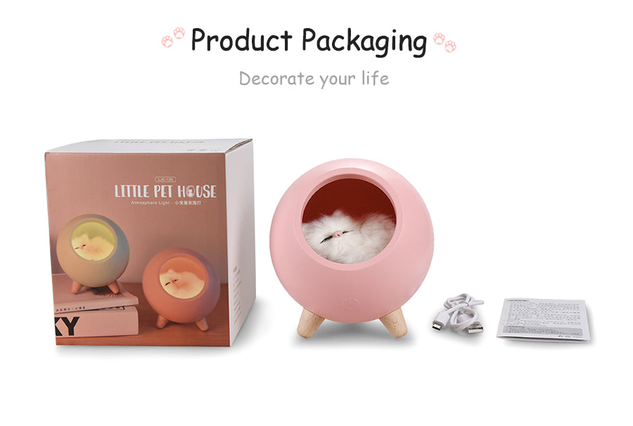 LED Cat Light USB Touch Night Llight Bionic Cat Stepless