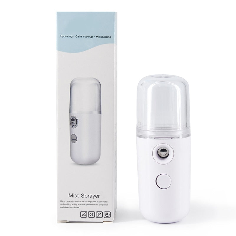 Nano Mist Facial Sprayer Beauty Instrument USB Face Steamer 